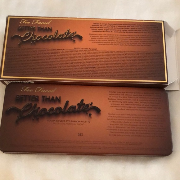 Too Faced Better Than Chocolate Cocoa-Infused 18 Pan Eyeshadow Palette 19.8g NIB - Picture 6 of 15